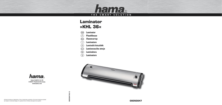 Hama 00050047 Owner's manual Hama 00050047 Owner's manual
