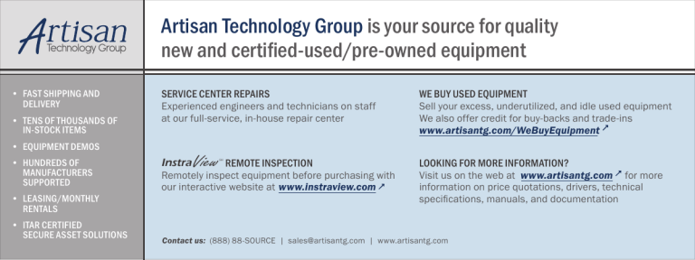 D2-250-1 - Artisan Technology Group D2-250-1 - Artisan Technology Group
