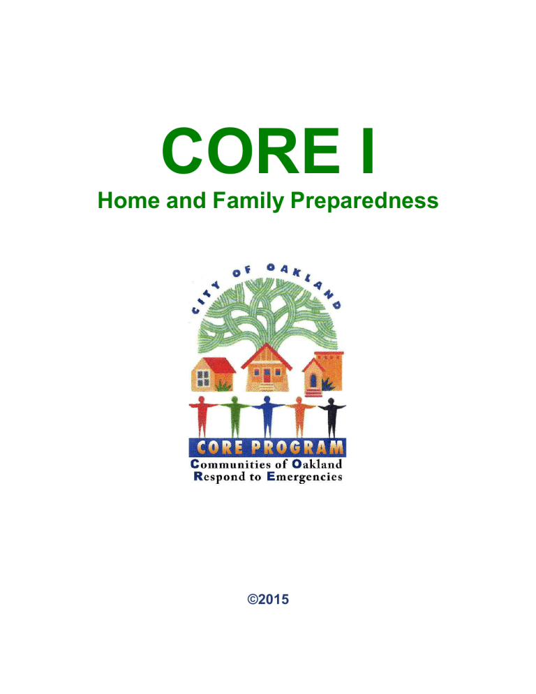 CORE manual - City of Oakland CORE manual - City of Oakland