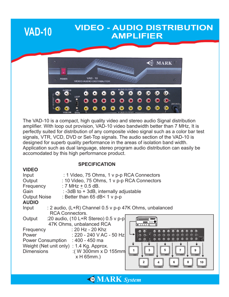 VAD-10 b cat - Mark Systems VAD-10 b cat - Mark Systems