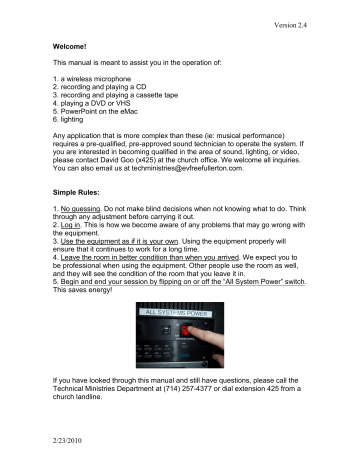 This manual is meant to assist you in the This manual is meant to assist you in the