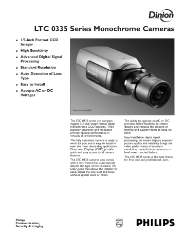 LTC 0335 Series Monochrome Cameras - Pro LTC 0335 Series Monochrome Cameras - Pro