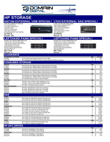 hp storage hp storage