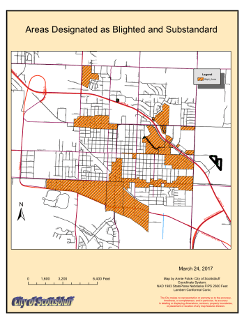 Areas Designated as Blighted and Substandard Areas Designated as Blighted and Substandard