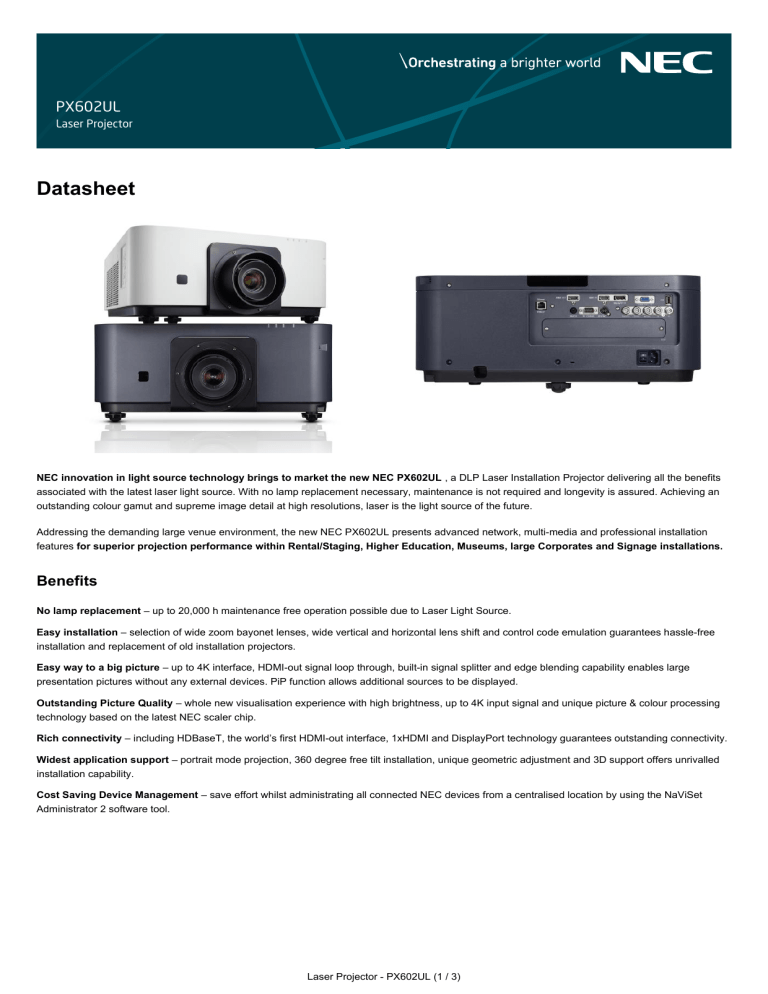 Datasheet - Full Compass Datasheet - Full Compass