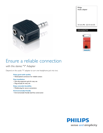 SWA2037W/27 Philips Audio adapter SWA2037W/27 Philips Audio adapter