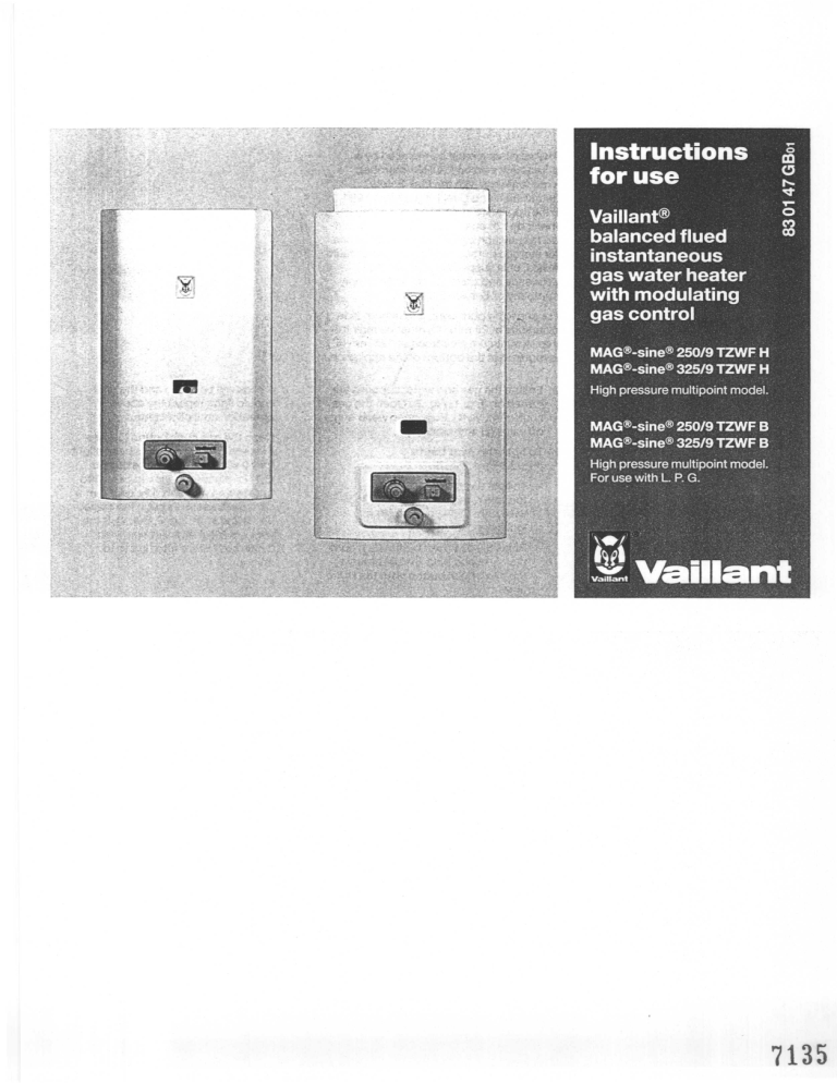 Vaillant MAG-SINE 250-9 TZWFH. Vaillant MAG-SINE 250-9 TZWFH.