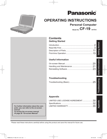 operating instructions operating instructions