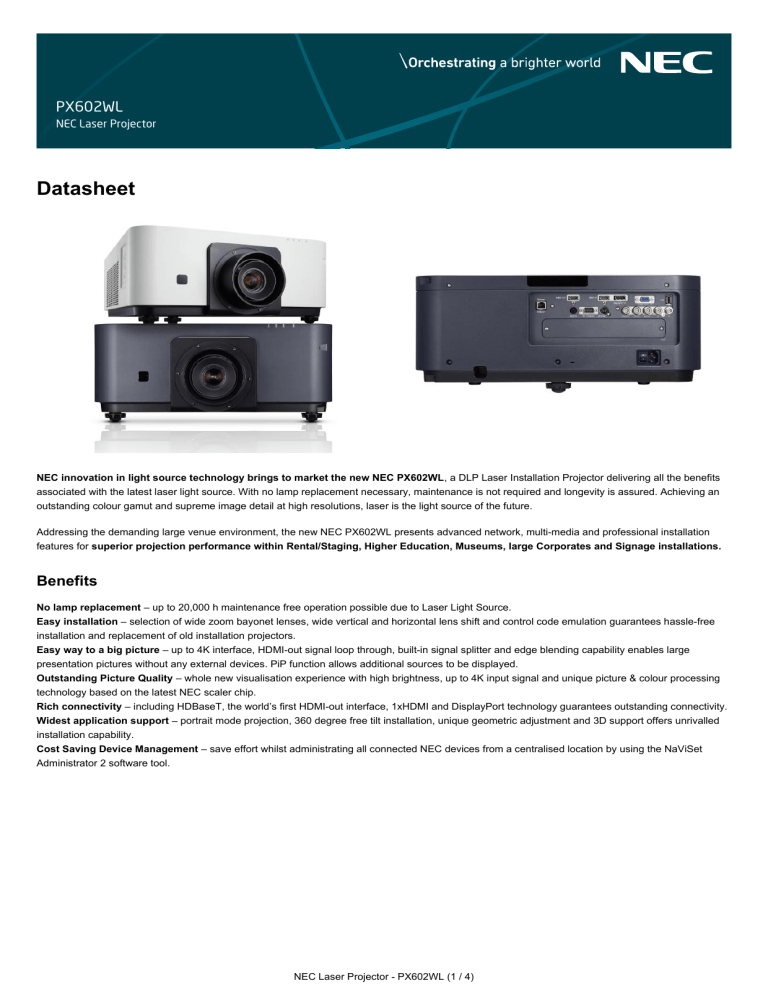 Datasheet - RJ Audiovisueel Datasheet - RJ Audiovisueel