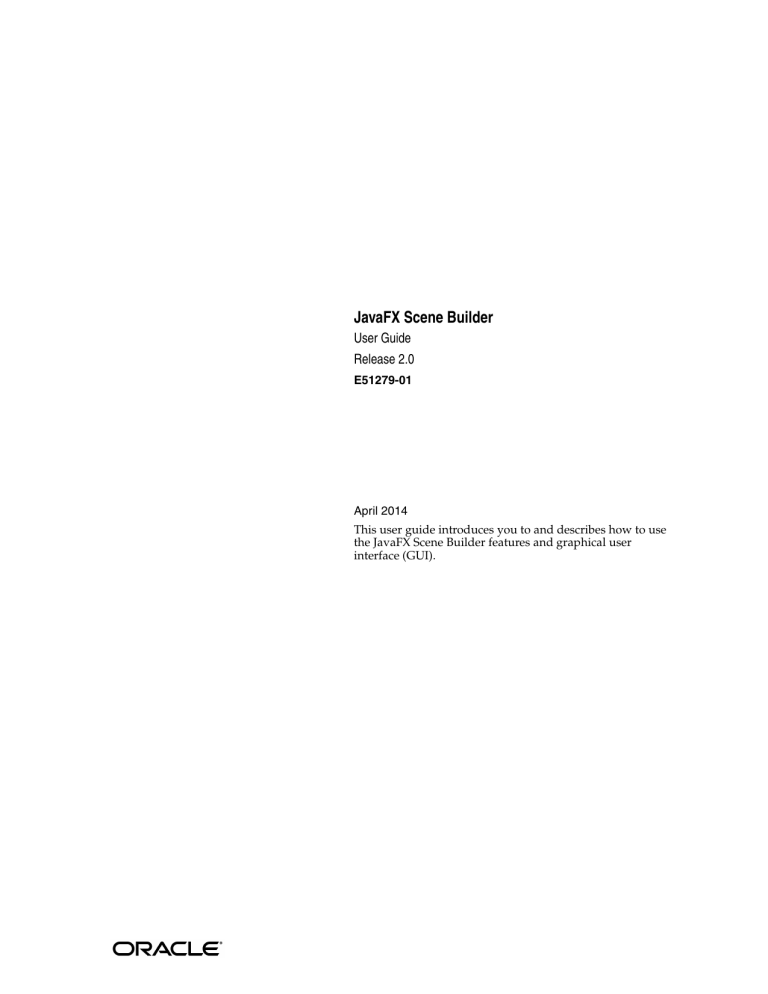 JavaFX Scene Builder JavaFX Scene Builder