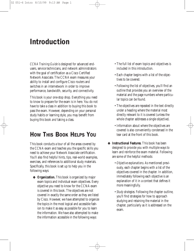 CCNA: Training Guide CCNA: Training Guide