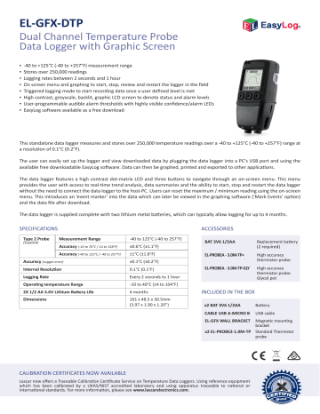 EL-GFX-DTP - Lascar Electronics EL-GFX-DTP - Lascar Electronics
