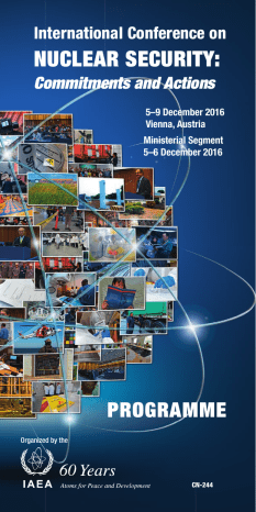 nuclear security - International Atomic Energy Agency nuclear security - International Atomic Energy Agency