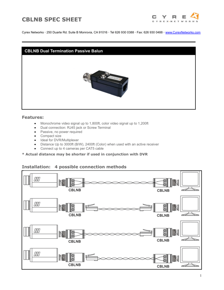 cblnb spec sheet cblnb spec sheet