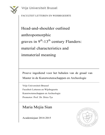 Head-and-shoulder outlined anthropomorphic graves in 9 Head-and-shoulder outlined anthropomorphic graves in 9