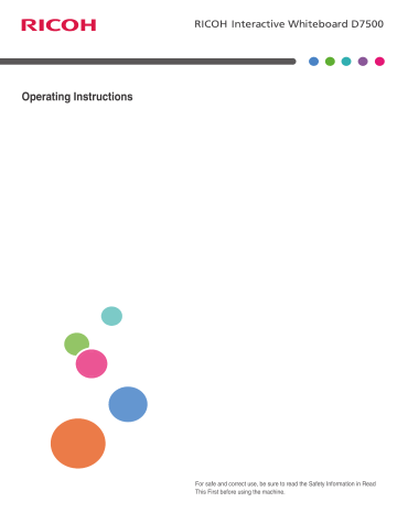 Lanier D7500 Operating Instruction | Manualzz Lanier D7500 Operating Instruction | Manualzz