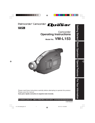 01.L153 Getting p01-07 - Panasonic Parts and Accessories 01.L153 Getting p01-07 - Panasonic Parts and Accessories