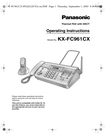 Operating Instructions Operating Instructions