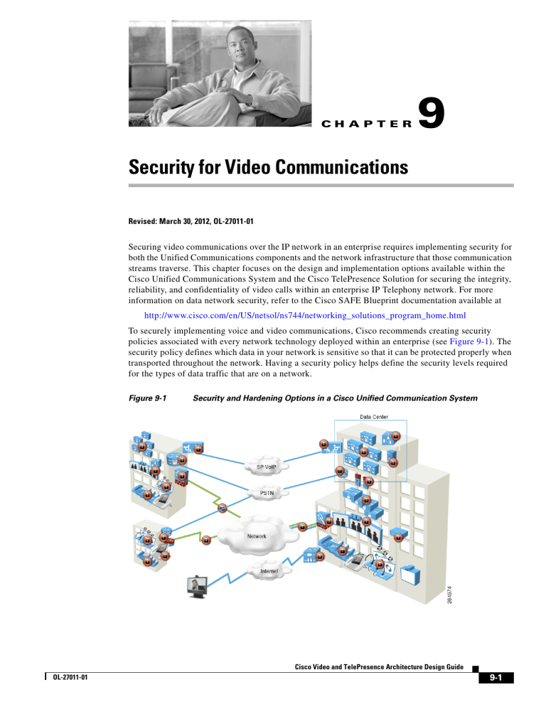 Security for Video Communications Security for Video Communications