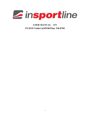 Insportline TB-0709 User manual | Manualzz Insportline TB-0709 User manual | Manualzz
