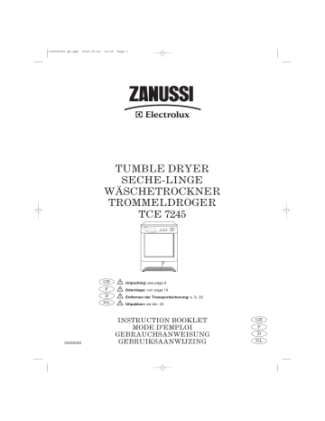 tumble dryer seche-linge wäschetrockner trommeldroger tce 7245 tumble dryer seche-linge wäschetrockner trommeldroger tce 7245