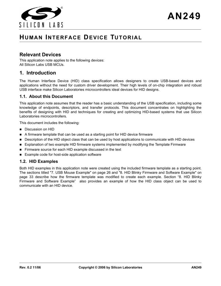 human interface device tutorial human interface device tutorial