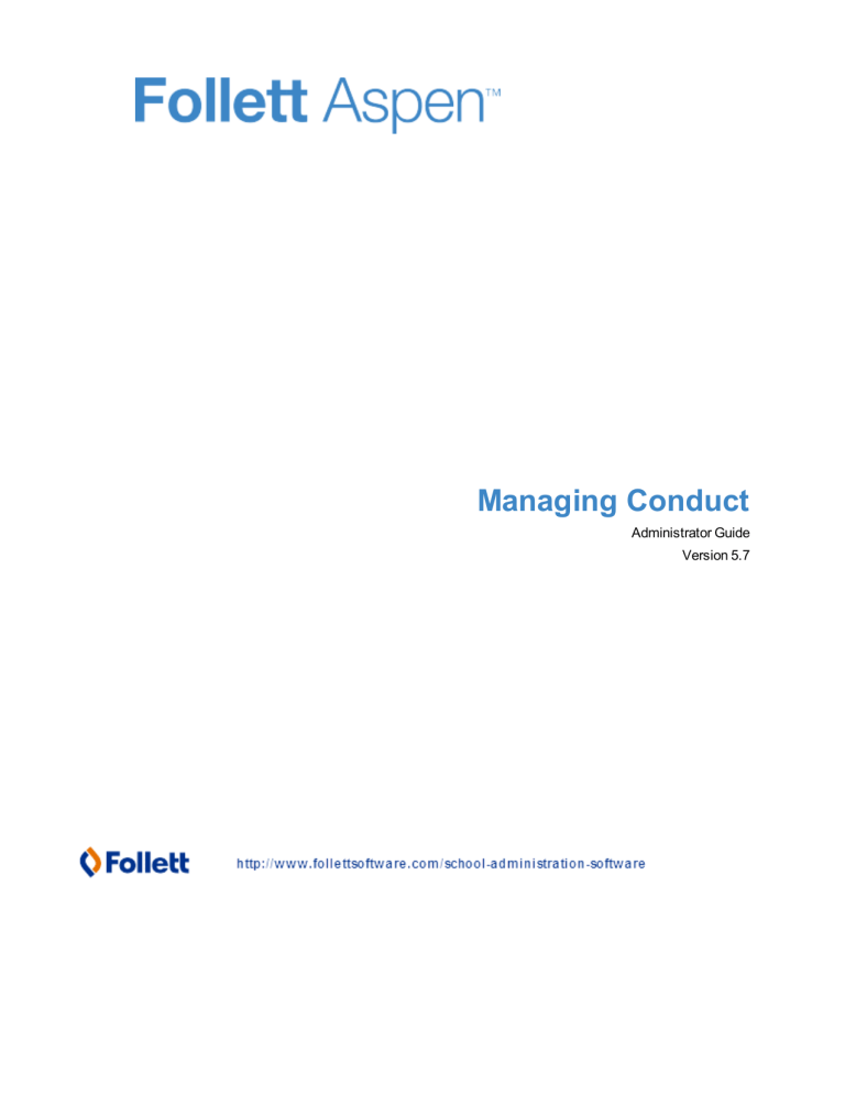 Managing Conduct Managing Conduct
