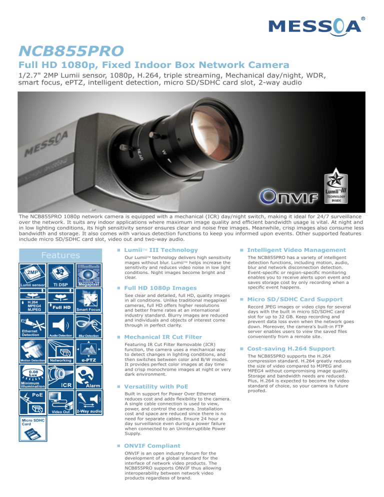 NCB855PRO - Surveillance System, Security Cameras, and CCTV NCB855PRO - Surveillance System, Security Cameras, and CCTV