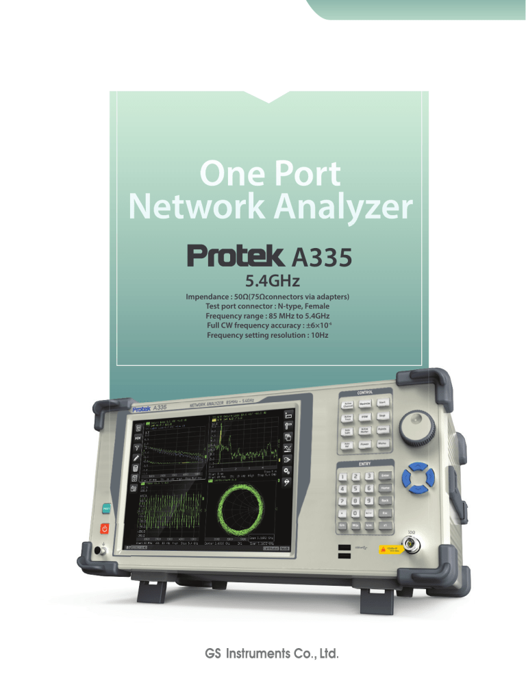 One Port Network Analyzer One Port Network Analyzer