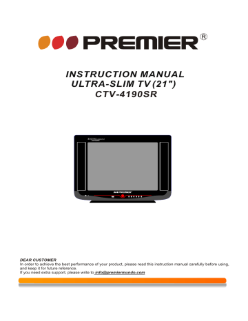 Premier CTV-4190SR Instruction manual | Manualzz Premier CTV-4190SR Instruction manual | Manualzz