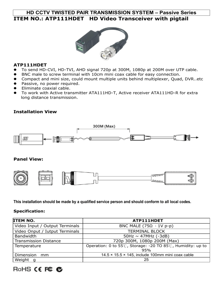TWISTED PAIR TRANSMISION SYSTEM TWISTED PAIR TRANSMISION SYSTEM