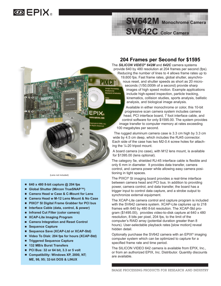 204 Frames per Second for $1595 204 Frames per Second for $1595