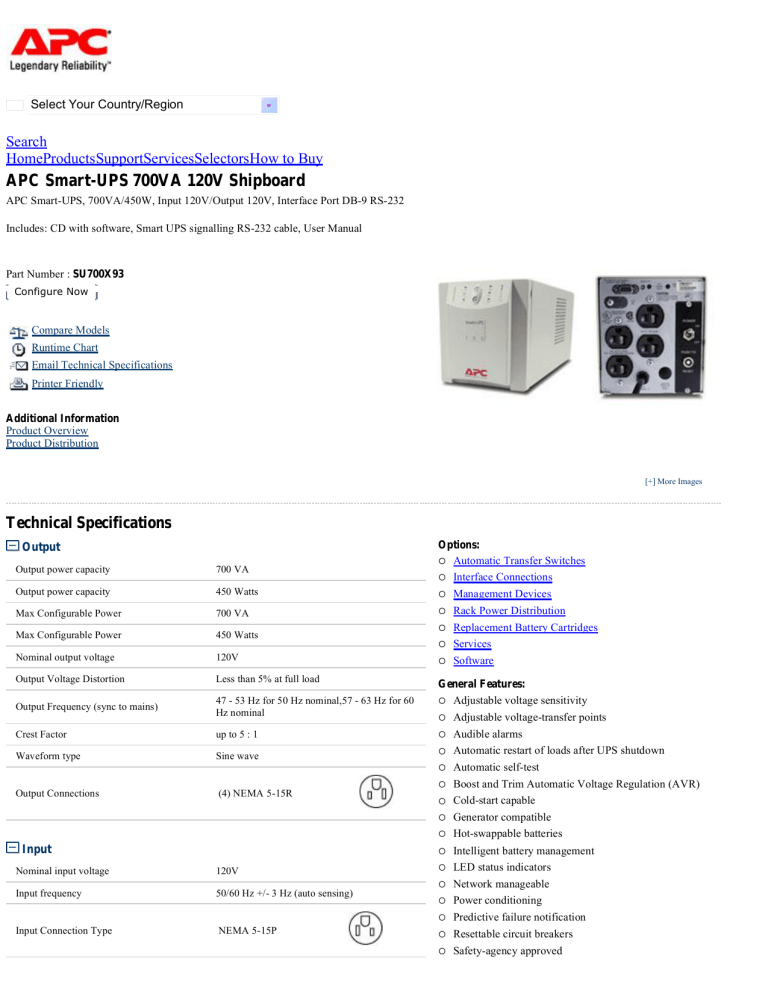 APC Smart-UPS 700VA 120V Shipboard APC Smart-UPS 700VA 120V Shipboard