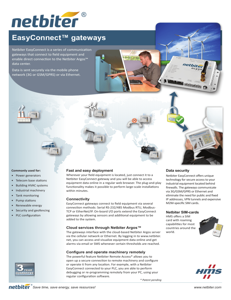 EasyConnect™ gateways EasyConnect™ gateways