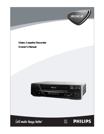Philips vr 220 Owner Manual | Manualzz Philips vr 220 Owner Manual | Manualzz
