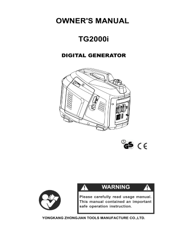 YONGKANG TG2000i Owner's Manual | Manualzz