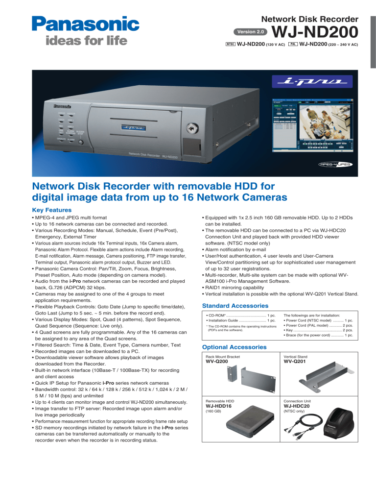 WJ-ND200 - PanaMed WJ-ND200 - PanaMed