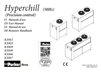 Parker Hiross Hyperchill ICE057, Hyperchill ICE090 User Manual | Manualzz
