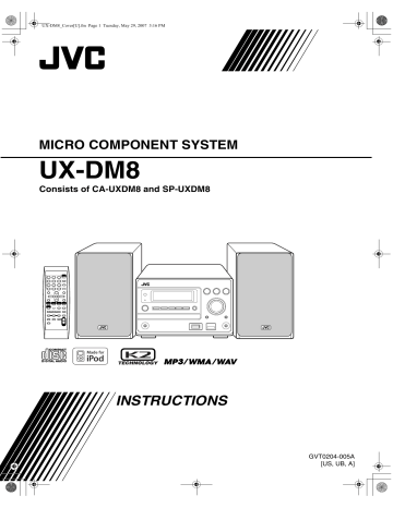 JVC CA-UXDM8 Owner Manual | Manualzz JVC CA-UXDM8 Owner Manual | Manualzz
