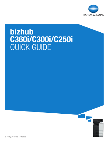 Konica Minolta Bizhub C360i Owner Manual Manualzz