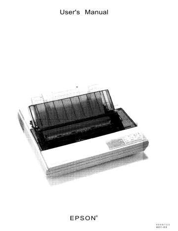 Epson LQ-860 - Impact Printer User Manual | Manualzz Epson LQ-860 - Impact Printer User Manual | Manualzz