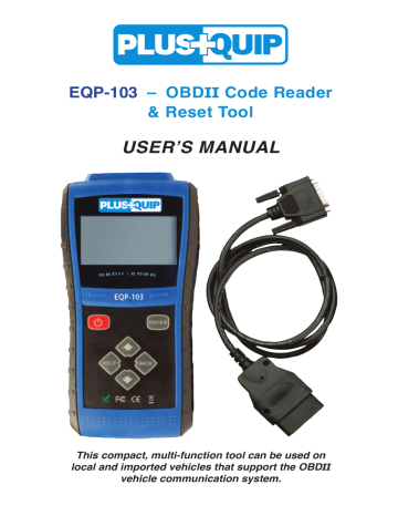 PlusQuip EQP-103 User Manual | Manualzz PlusQuip EQP-103 User Manual | Manualzz