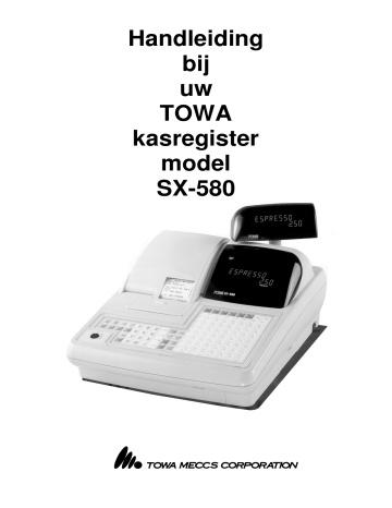 TOWA SX-580 de handleiding | Manualzz TOWA SX-580 de handleiding | Manualzz