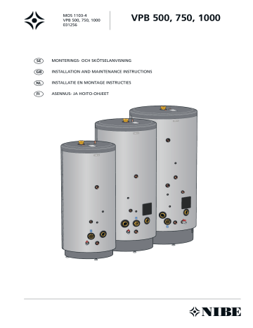 Nibe VPB 500 Installation And Maintenance Instructions Manual Manualzz