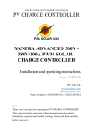 PSC Solar YQPV-HP360V/100A Installation And Operating Instructions Manual