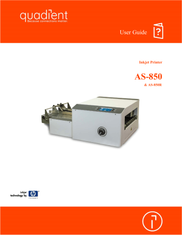 quadient AS-650, AS-850, AS-850R User Manual | Manualzz quadient AS-650, AS-850, AS-850R User Manual | Manualzz