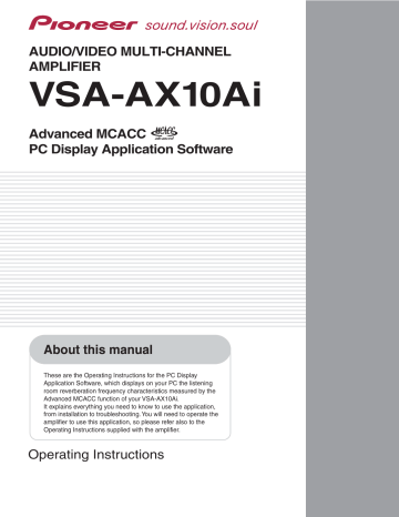 Pioneer VSA-AX10i-S Owner Manual | Manualzz