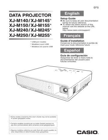 Casio XJ-M140 Data Projector User Manual | Manualzz Casio XJ-M140 Data Projector User Manual | Manualzz