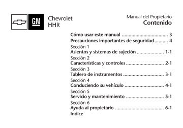 Chevrolet Hhr El Manual Del Propietario Manualzz