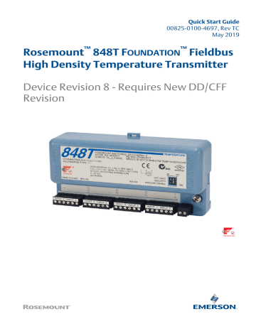 Verify the transmitter configuration. Emerson Rosemount 848T | Manualzz